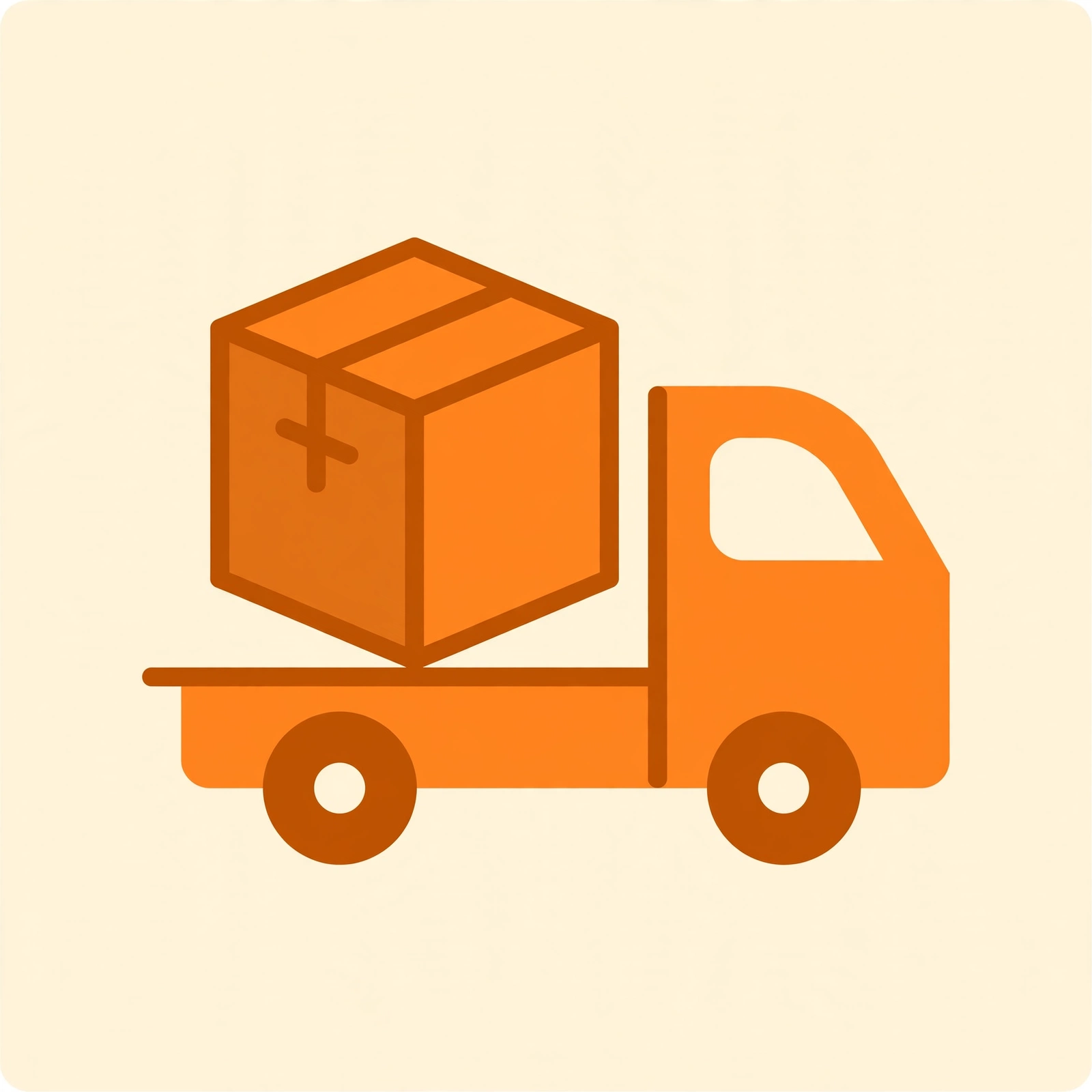 Delivery and installation icon