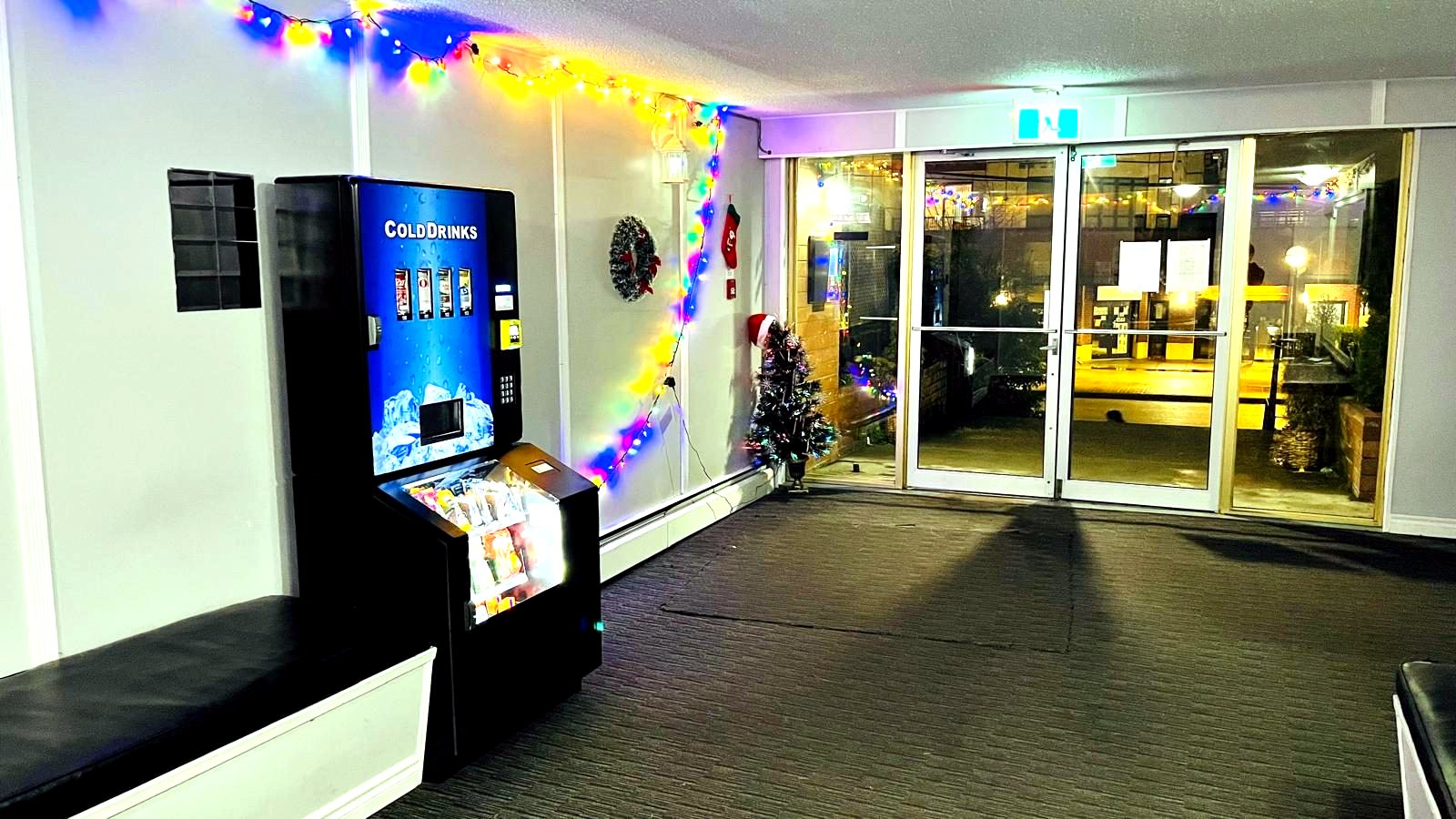 CanBite vending machine in a residential lobby